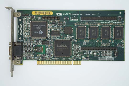 Matrox迈创 Millennium 4MB显示卡MGA-MIL-4-NEC2（IS-MGA-2064W-R2芯片）